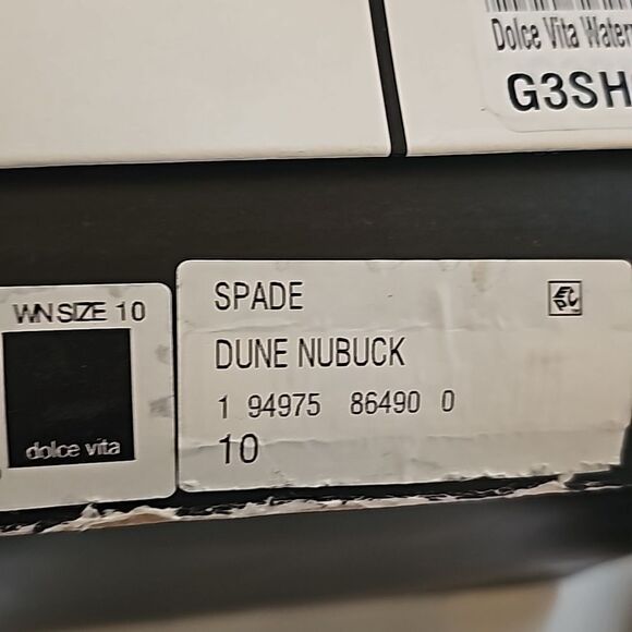 Nearly New in Box Dolce Vita Spade Booties in Dune Nubuck, Size 10 - Picture 5 of 6